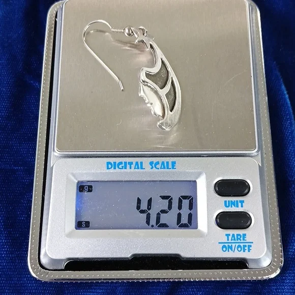 Wind Star Sterling Silver Dangle Earrings Hook Style - Picture 7 of 12